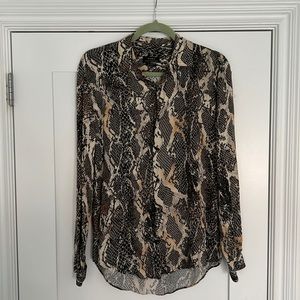 Zara Snake Print Blouse
